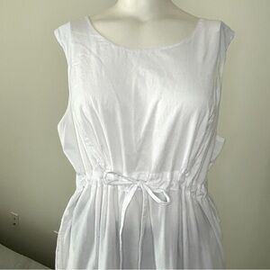 White 100% cotton tiered dress: ready for dye!